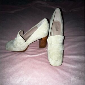 Charles by Charles David green suede oxford pumps